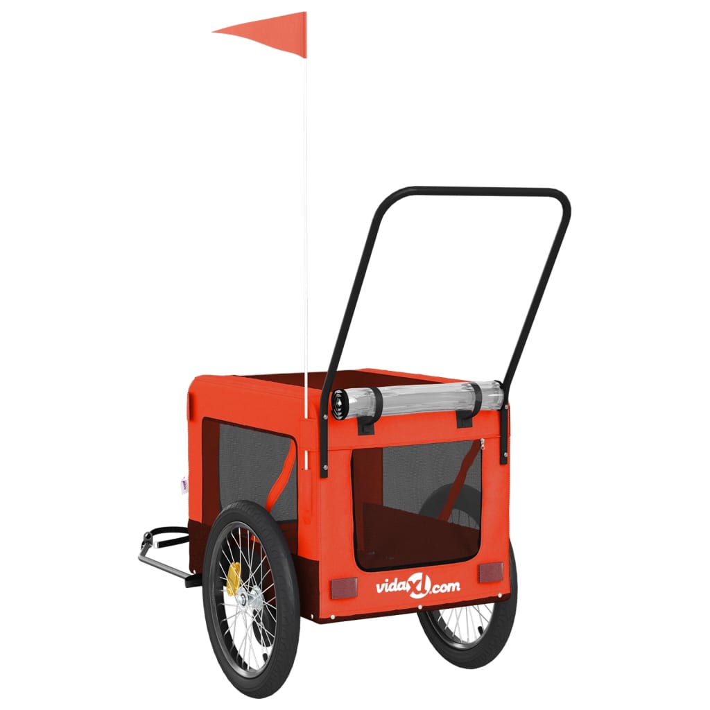 8720845770273_g_en_hd_7 vidaXL Pet Bike Trailer Orange and Black Oxford Fabric and Iron - Image 9