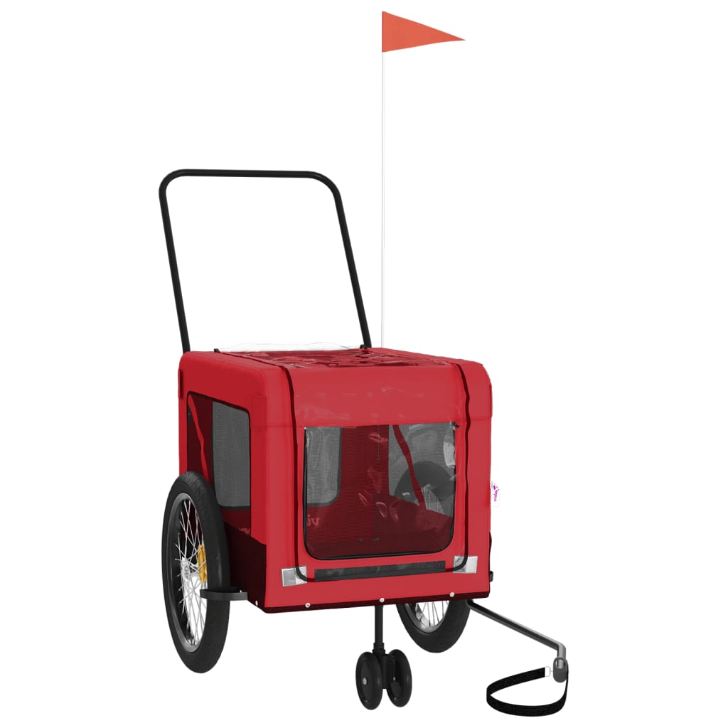 8720845770280_g_en_hd_2 vidaXL Pet Bike Trailer Red and Black Oxford Fabric and Iron - Image 4