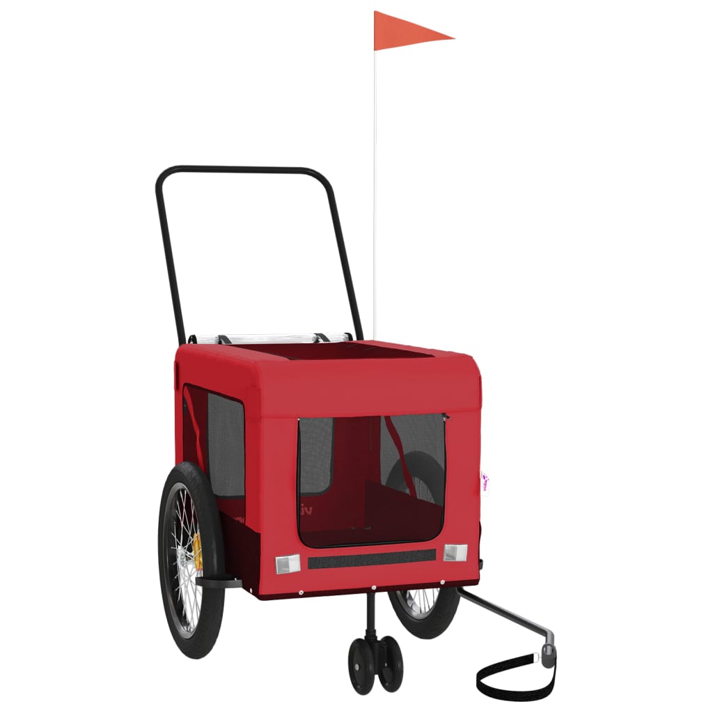 8720845770280_g_en_hd_3 vidaXL Pet Bike Trailer Red and Black Oxford Fabric and Iron - Image 5