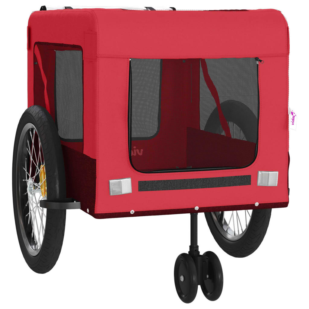 8720845770280_g_en_hd_4 vidaXL Pet Bike Trailer Red and Black Oxford Fabric and Iron - Image 6