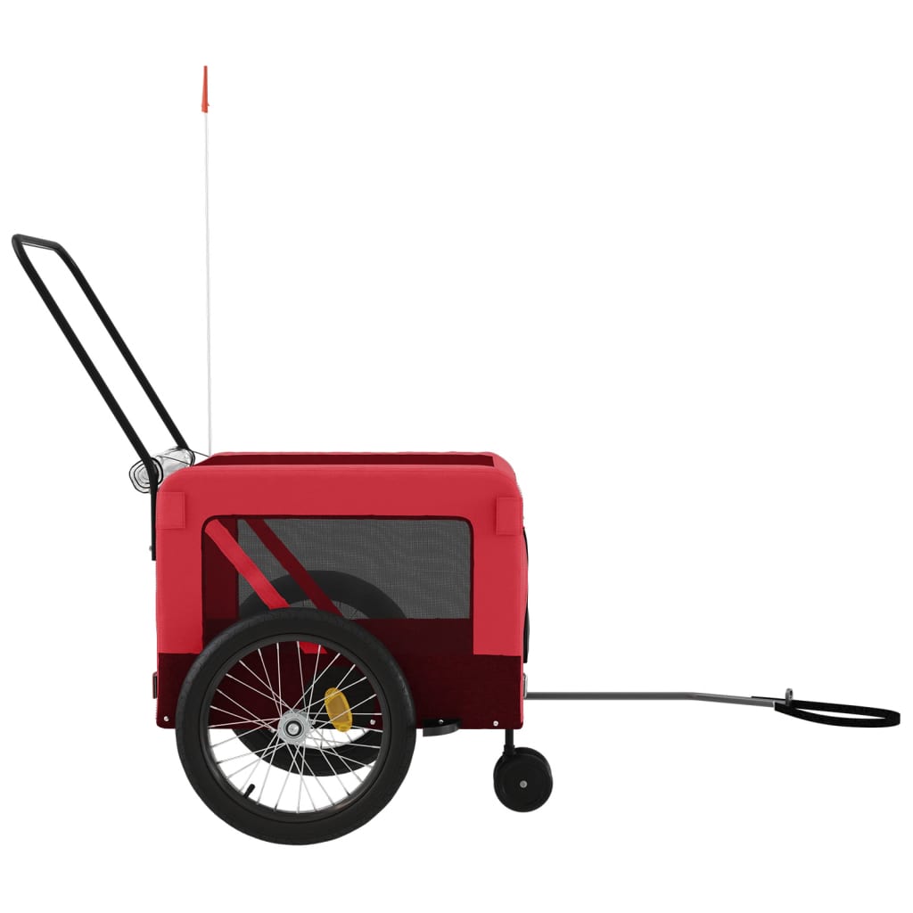 8720845770280_g_en_hd_5 vidaXL Pet Bike Trailer Red and Black Oxford Fabric and Iron - Image 7