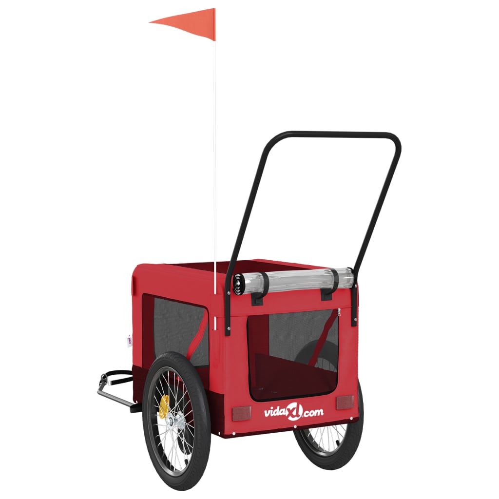 8720845770280_g_en_hd_7 vidaXL Pet Bike Trailer Red and Black Oxford Fabric and Iron - Image 9