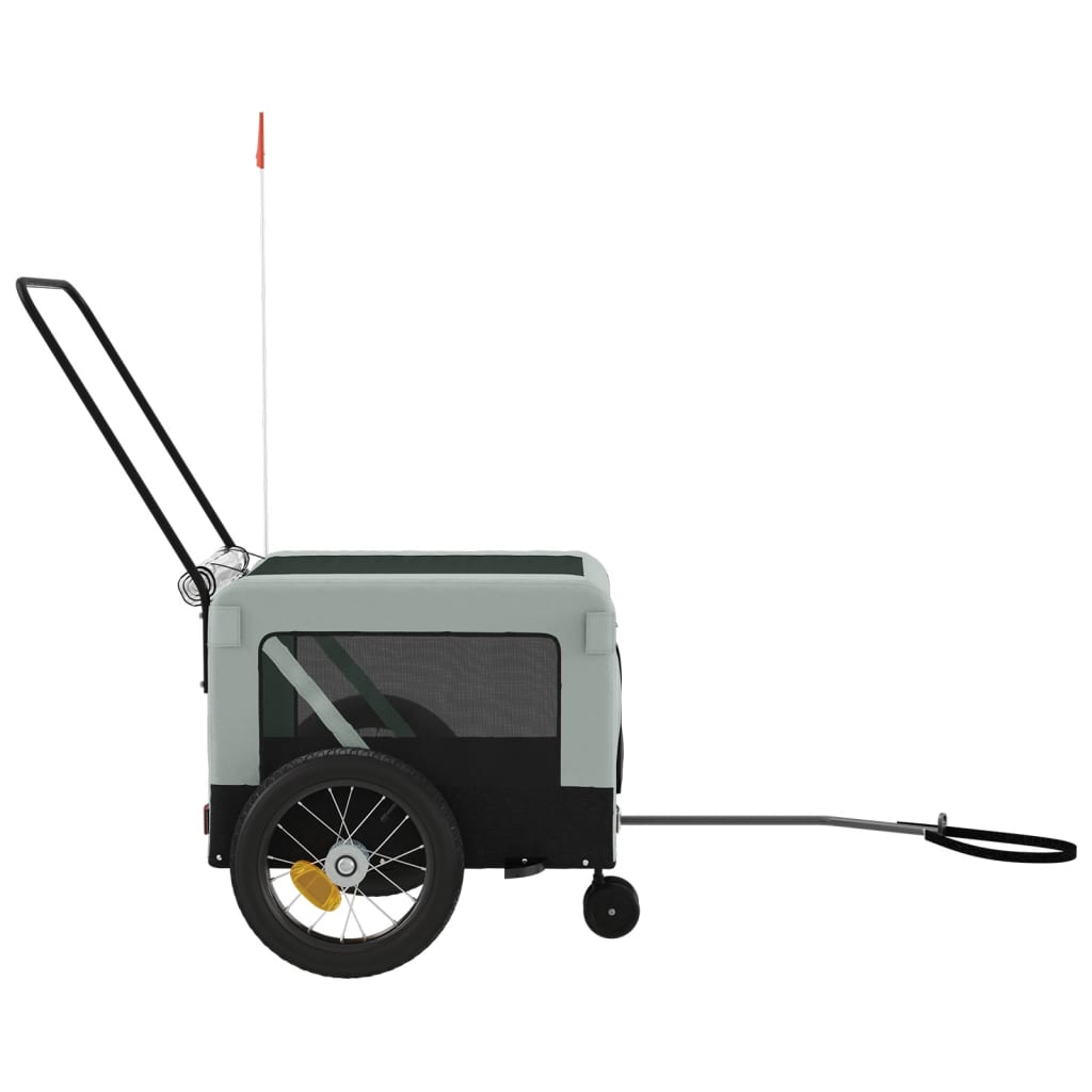 8720845770297_g_en_hd_5 vidaXL Pet Bike Trailer Grey and Black Oxford Fabric and Iron - Image 7