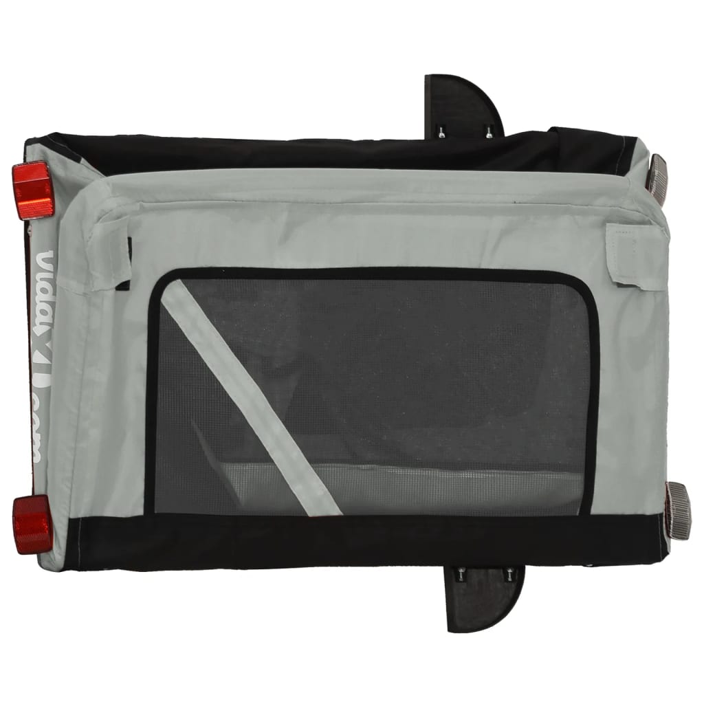 8720845770297_g_en_hd_8 vidaXL Pet Bike Trailer Grey and Black Oxford Fabric and Iron - Image 10