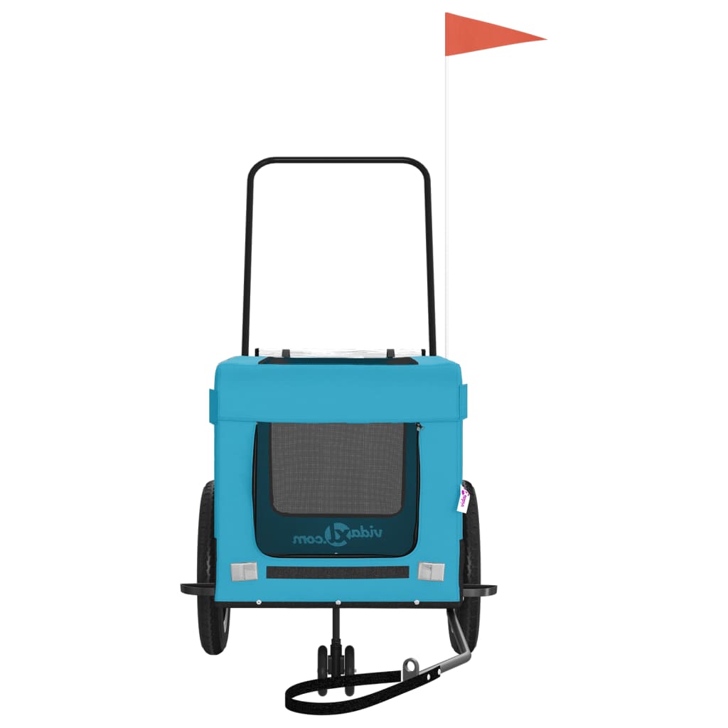 8720845770310_g_en_hd_3 vidaXL Pet Bike Trailer Blue and Black Oxford Fabric and Iron - Image 5