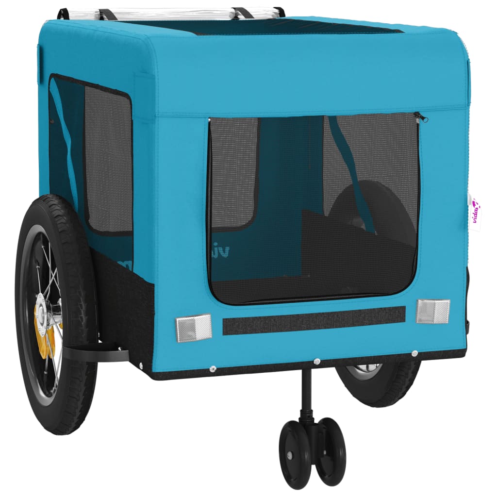 8720845770310_g_en_hd_4 vidaXL Pet Bike Trailer Blue and Black Oxford Fabric and Iron - Image 6