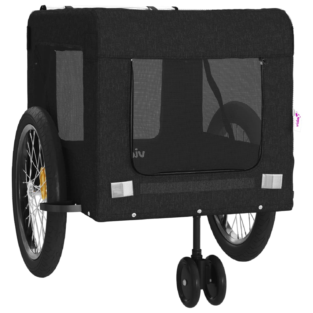 8720845770327_g_en_hd_4 vidaXL Pet Bike Trailer Black Oxford Fabric and Iron - Image 6