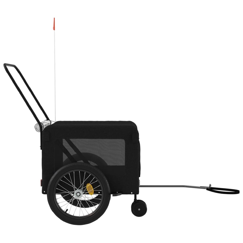 8720845770327_g_en_hd_5 vidaXL Pet Bike Trailer Black Oxford Fabric and Iron - Image 7