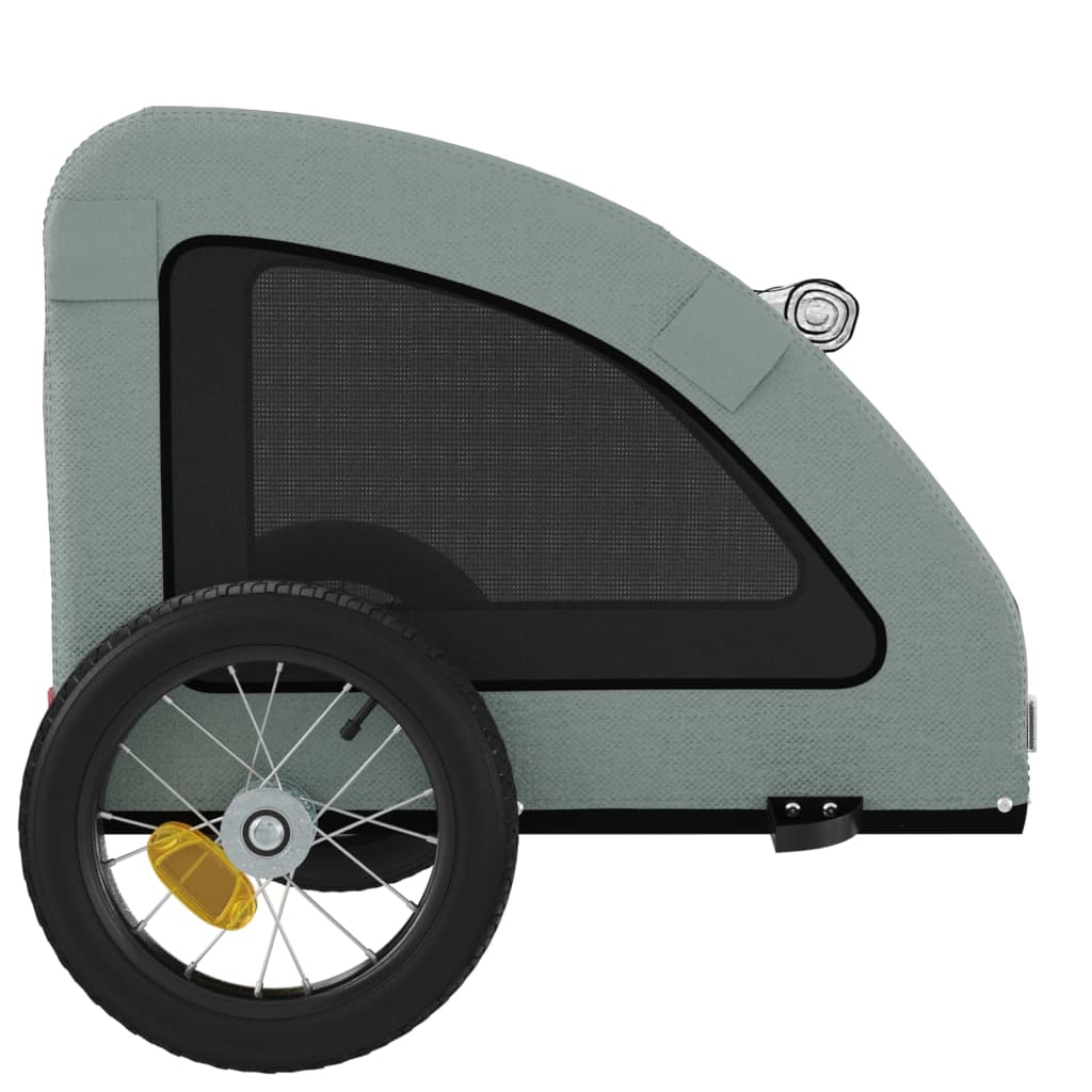 8720845770365_g_en_hd_5 vidaXL Pet Bike Trailer Grey Oxford Fabric and Iron - Image 7