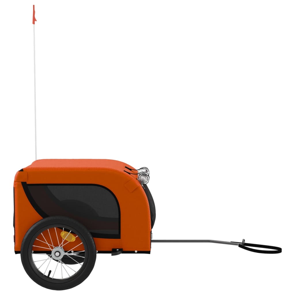 8720845770839_g_en_hd_3 vidaXL Pet Bike Trailer Orange and Black Oxford Fabric and Iron - Image 5