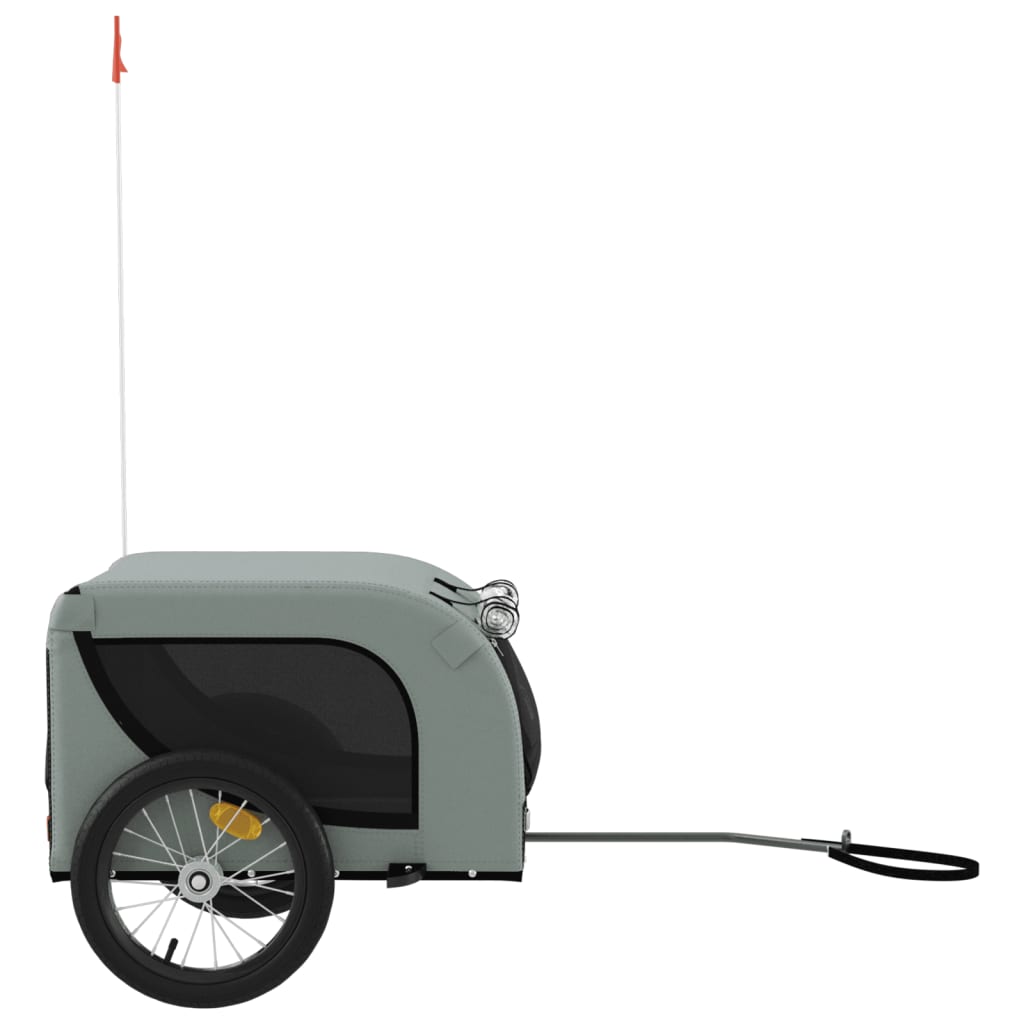 8720845770853_g_en_hd_3 vidaXL Pet Bike Trailer Grey and Black Oxford Fabric and Iron - Image 5