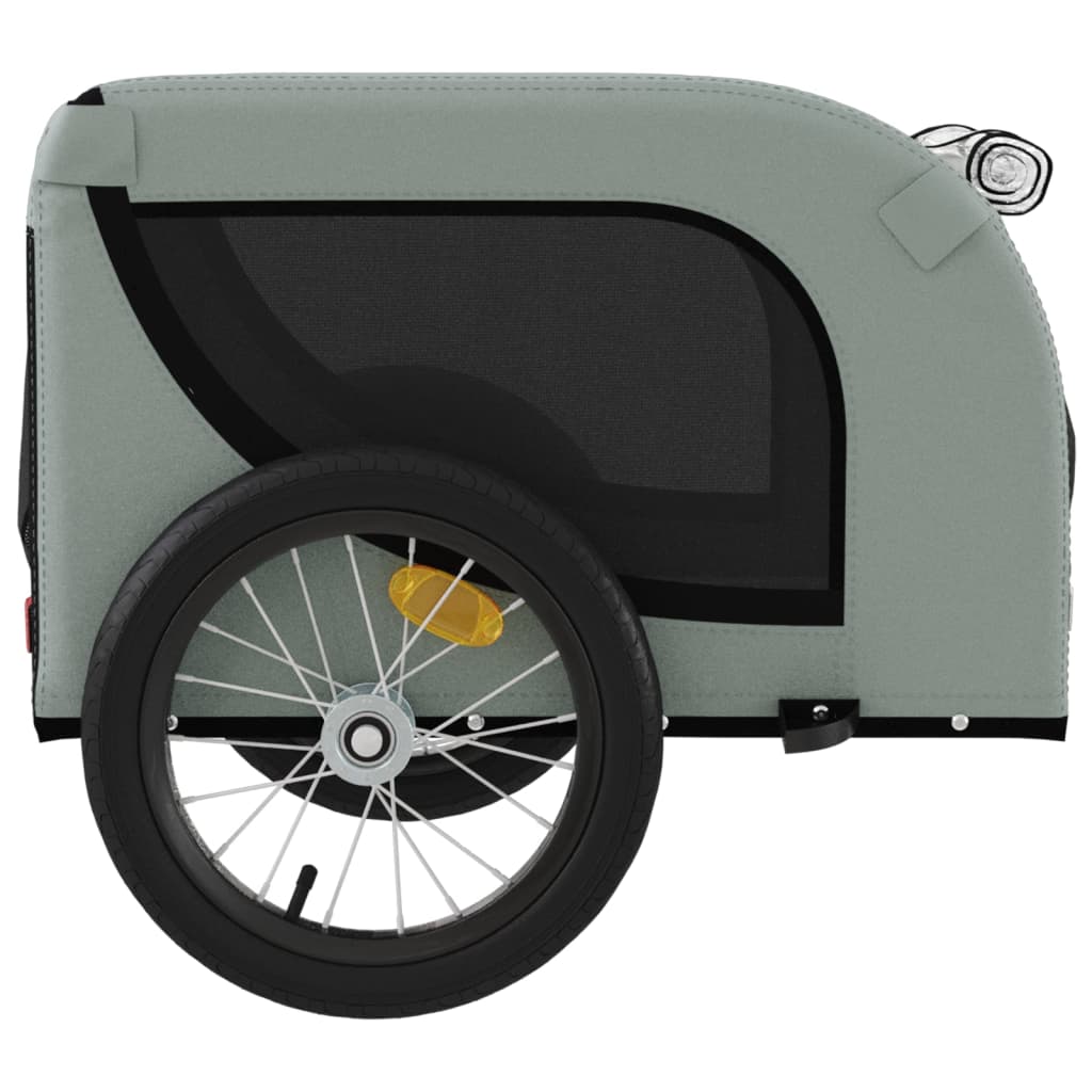 8720845770853_g_en_hd_4 vidaXL Pet Bike Trailer Grey and Black Oxford Fabric and Iron - Image 6