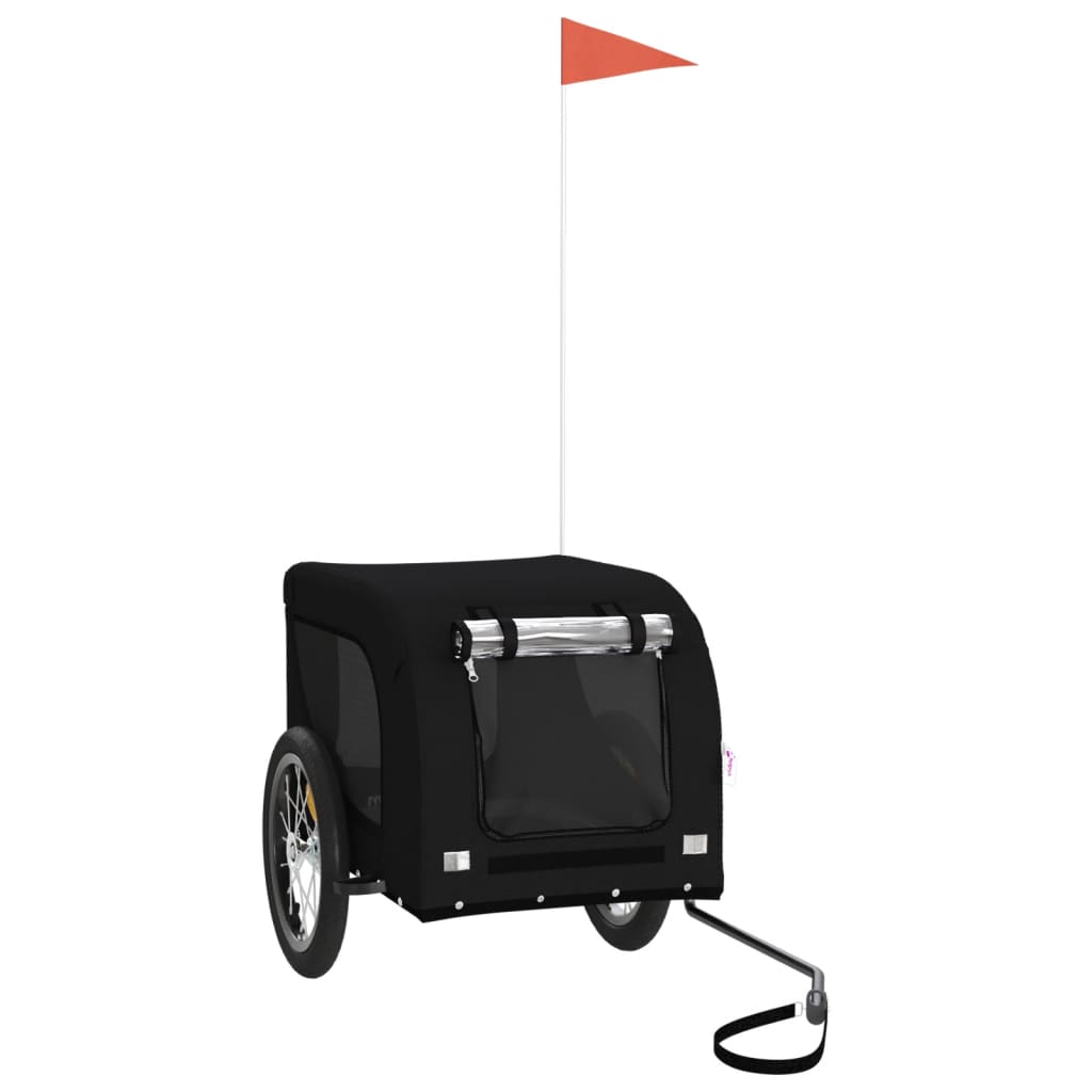 8720845770884_a_en_hd_1 vidaXL Pet Bike Trailer Black Oxford Fabric and Iron - Image 2