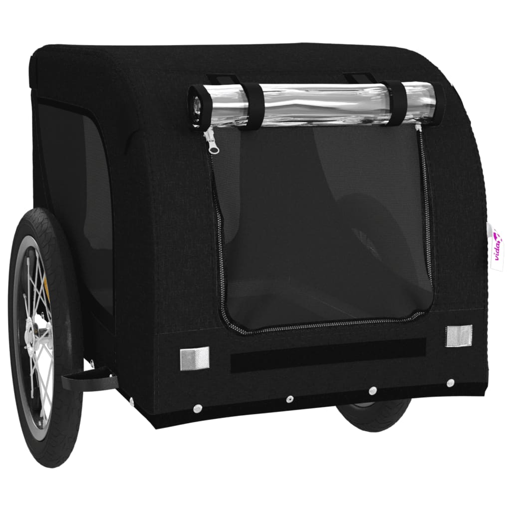 8720845770884_g_en_hd_2 vidaXL Pet Bike Trailer Black Oxford Fabric and Iron - Image 4