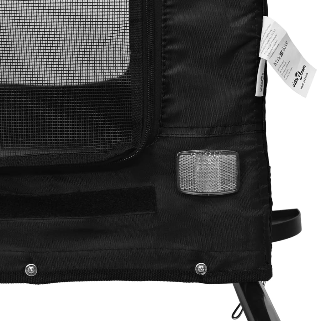 8720845770884_g_en_hd_7 vidaXL Pet Bike Trailer Black Oxford Fabric and Iron - Image 9