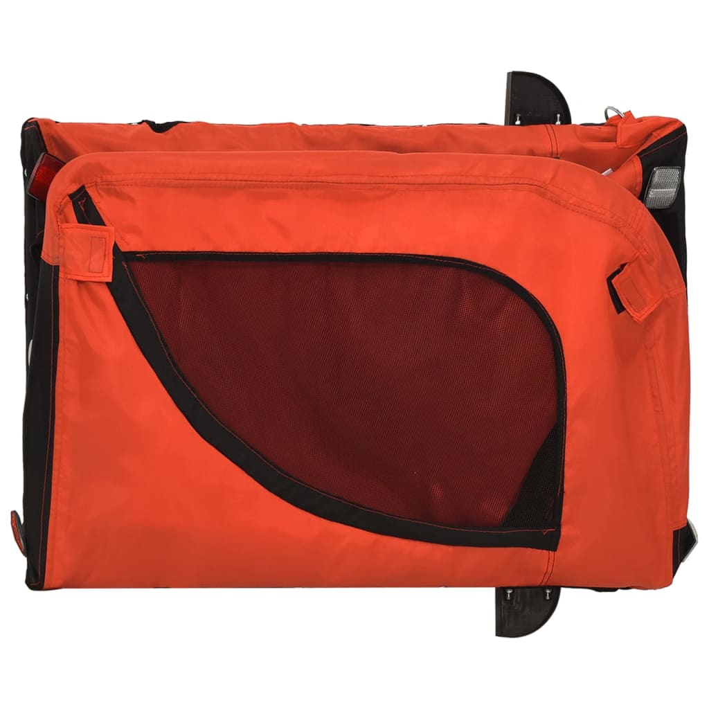 8720845770907_g_en_hd_6 vidaXL Pet Bike Trailer Orange and Black Oxford Fabric and Iron - Image 8