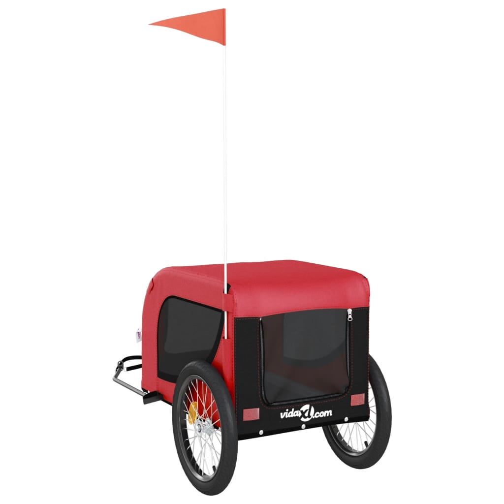8720845770914_g_en_hd_5 vidaXL Pet Bike Trailer Red and Black Oxford Fabric and Iron - Image 7