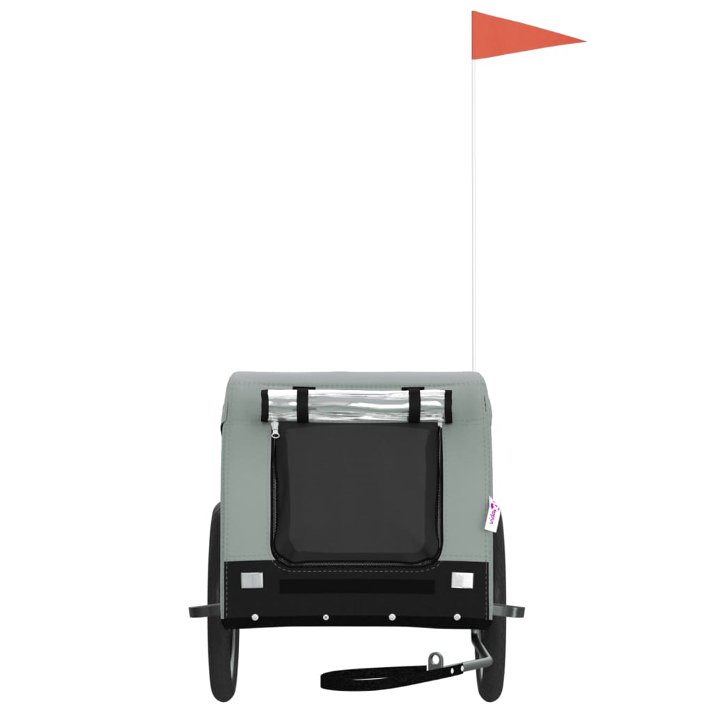 8720845770921_g_en_hd_1 vidaXL Pet Bike Trailer Grey and Black Oxford Fabric and Iron - Image 3