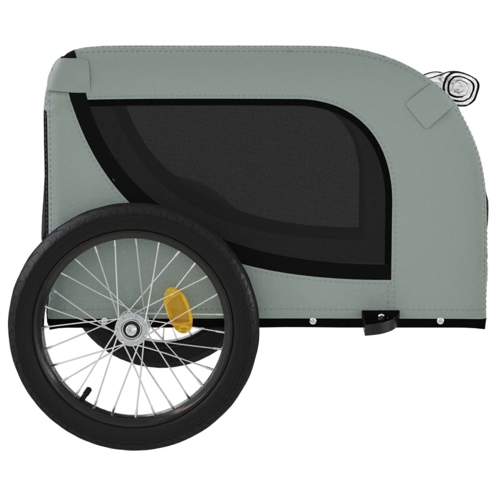 8720845770921_g_en_hd_4 vidaXL Pet Bike Trailer Grey and Black Oxford Fabric and Iron - Image 6