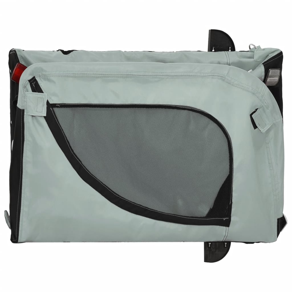 8720845770921_g_en_hd_6 vidaXL Pet Bike Trailer Grey and Black Oxford Fabric and Iron - Image 8