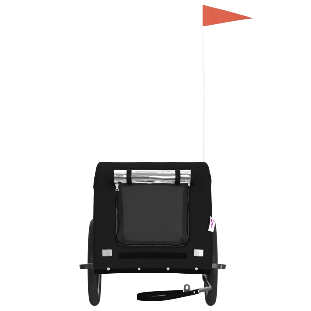 8720845770952_g_en_hd_1 vidaXL Pet Bike Trailer Black Oxford Fabric and Iron - Image 3