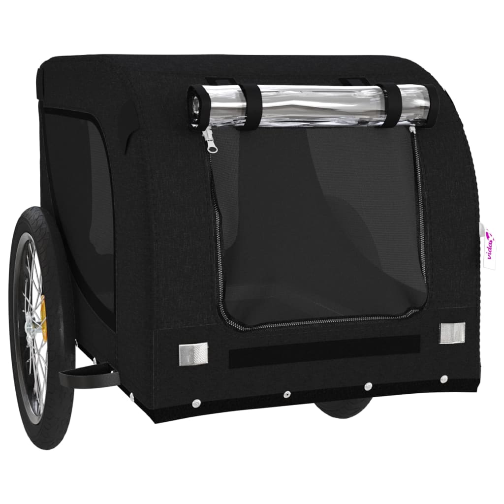 8720845770952_g_en_hd_2 vidaXL Pet Bike Trailer Black Oxford Fabric and Iron - Image 4