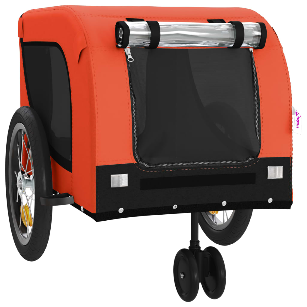 8720845771041_g_en_hd_2 vidaXL Pet Bike Trailer Orange and Black Oxford Fabric and Iron - Image 4