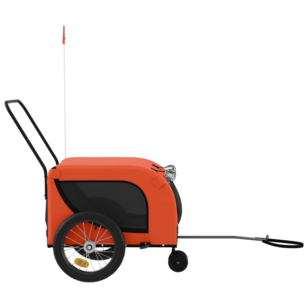 8720845771041_g_en_hd_3 vidaXL Pet Bike Trailer Orange and Black Oxford Fabric and Iron - Image 5