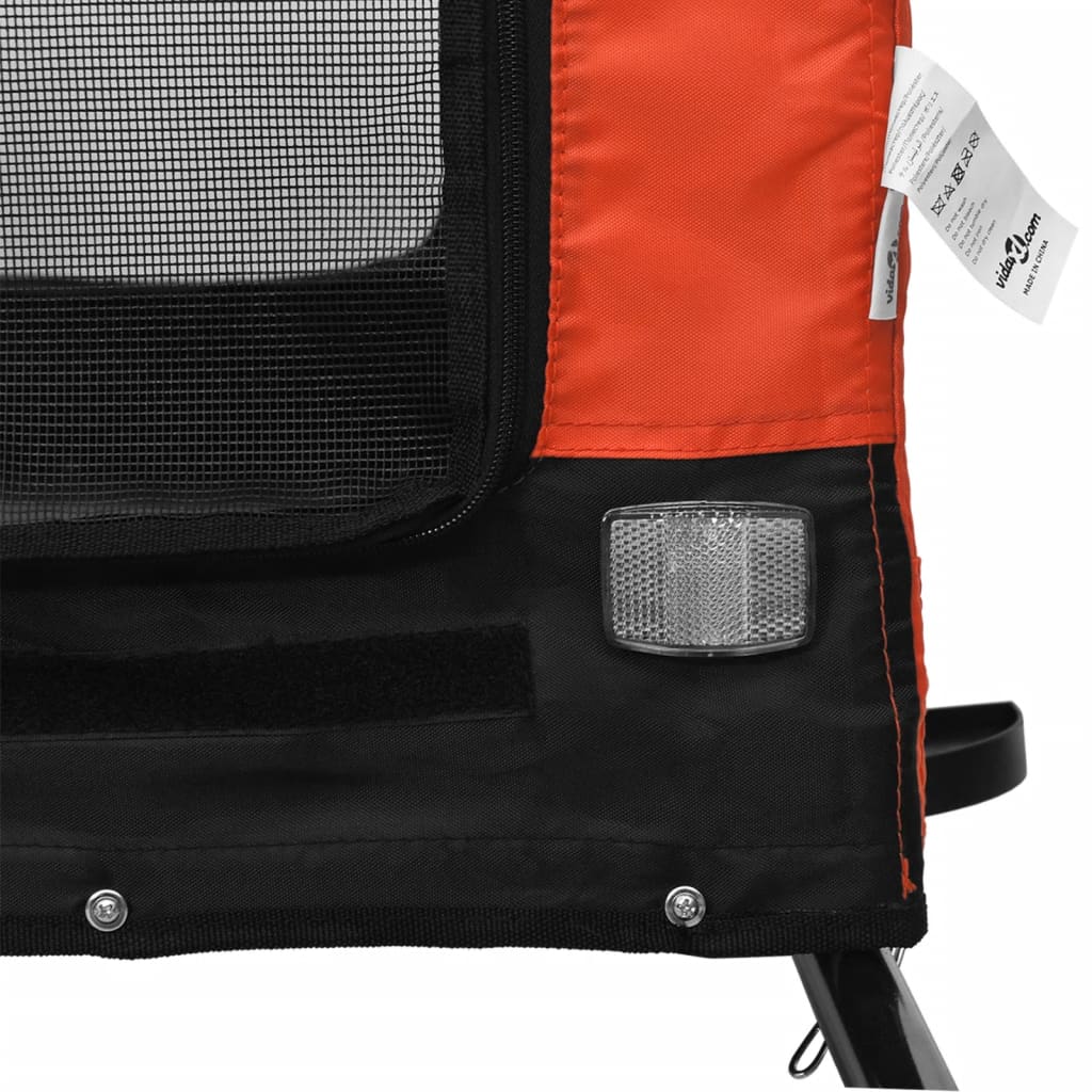 8720845771041_g_en_hd_7 vidaXL Pet Bike Trailer Orange and Black Oxford Fabric and Iron - Image 9