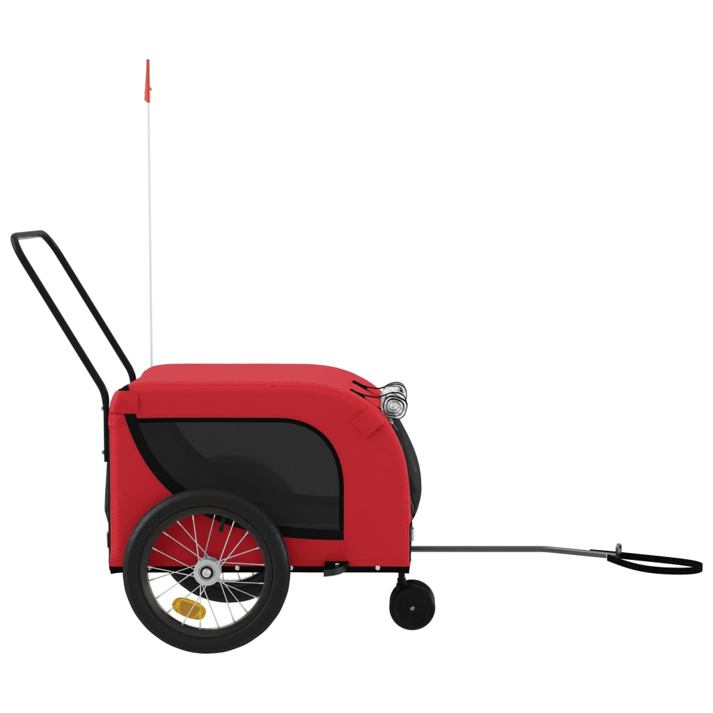 8720845771058_g_en_hd_3 vidaXL Pet Bike Trailer Red and Black Oxford Fabric and Iron - Image 5