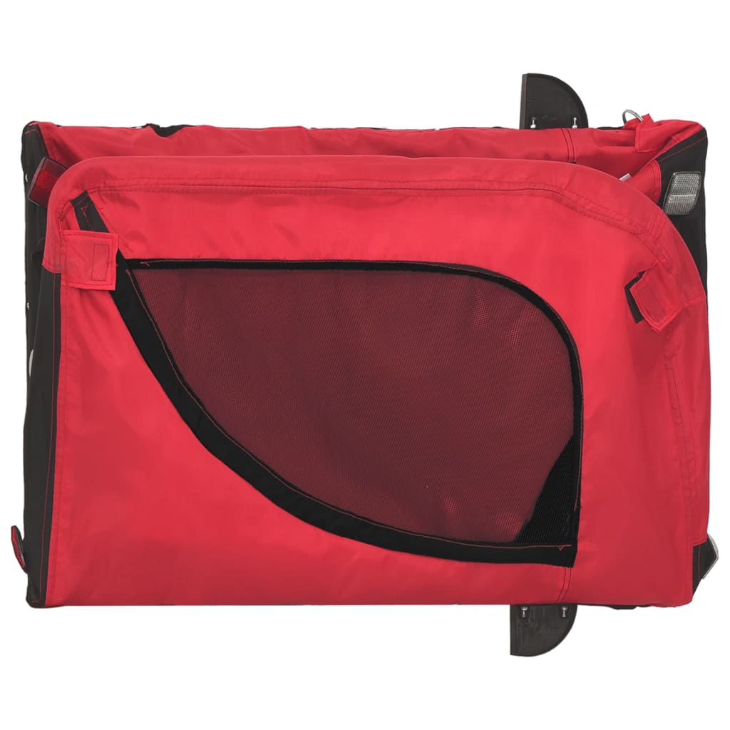 8720845771058_g_en_hd_6 vidaXL Pet Bike Trailer Red and Black Oxford Fabric and Iron - Image 8