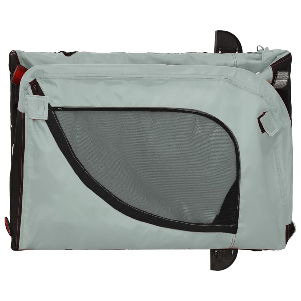 8720845771065_g_en_hd_6 vidaXL Pet Bike Trailer Grey and Black Oxford Fabric and Iron - Image 8