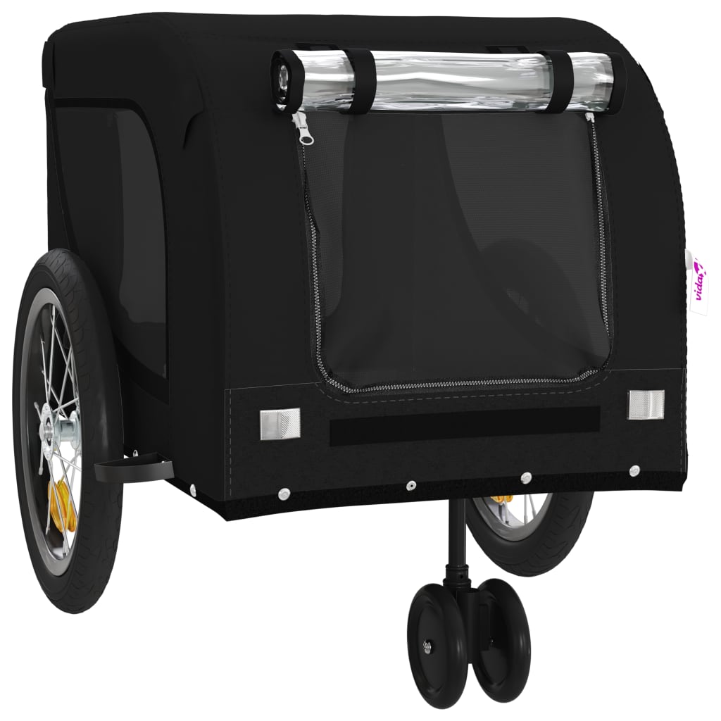 8720845771096_g_en_hd_2 vidaXL Pet Bike Trailer Black Oxford Fabric and Iron - Image 4