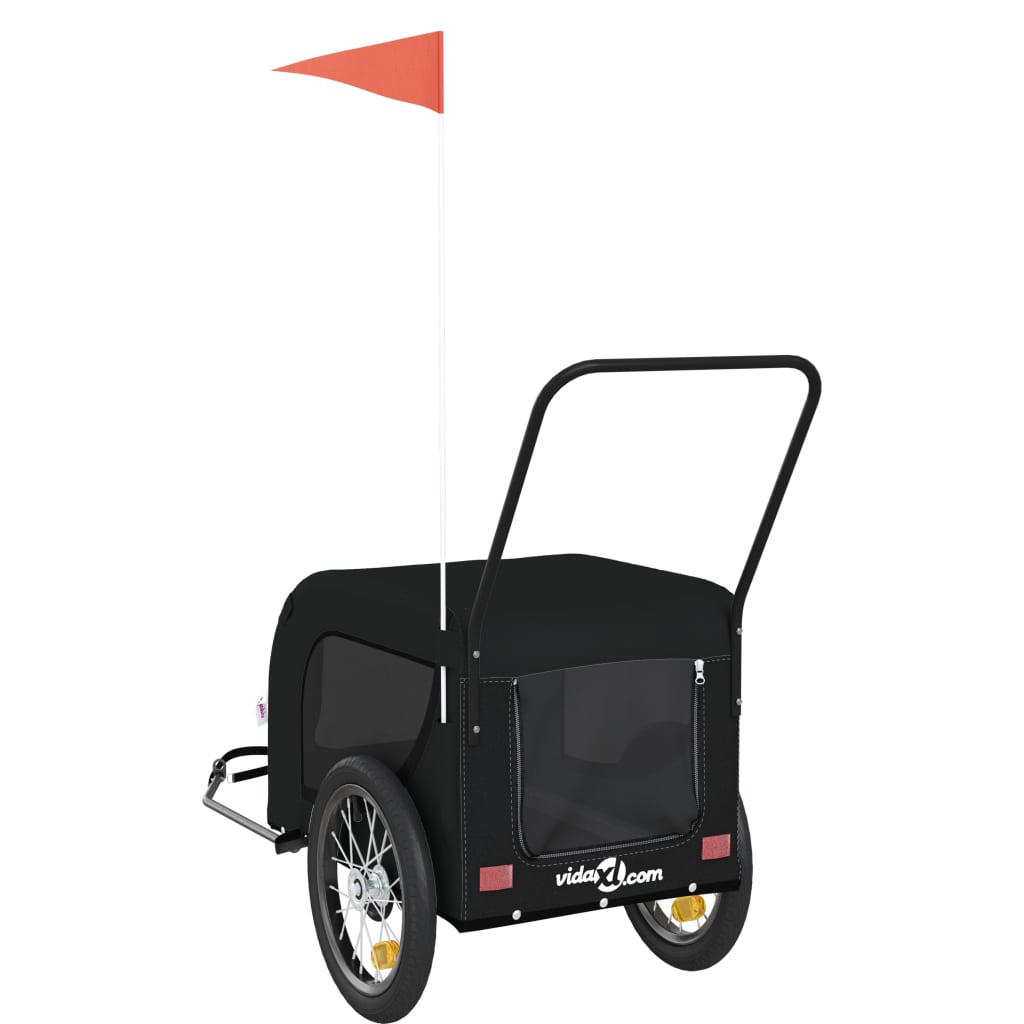 8720845771096_g_en_hd_5 vidaXL Pet Bike Trailer Black Oxford Fabric and Iron - Image 7