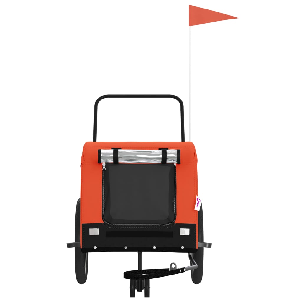 8720845771119_g_en_hd_1 vidaXL Pet Bike Trailer Orange and Black Oxford Fabric and Iron - Image 3