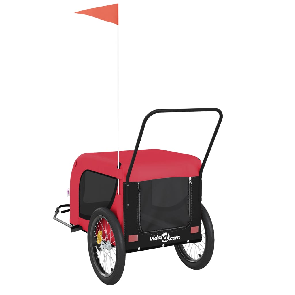 8720845771126_g_en_hd_5 vidaXL Pet Bike Trailer Red and Black Oxford Fabric and Iron - Image 7