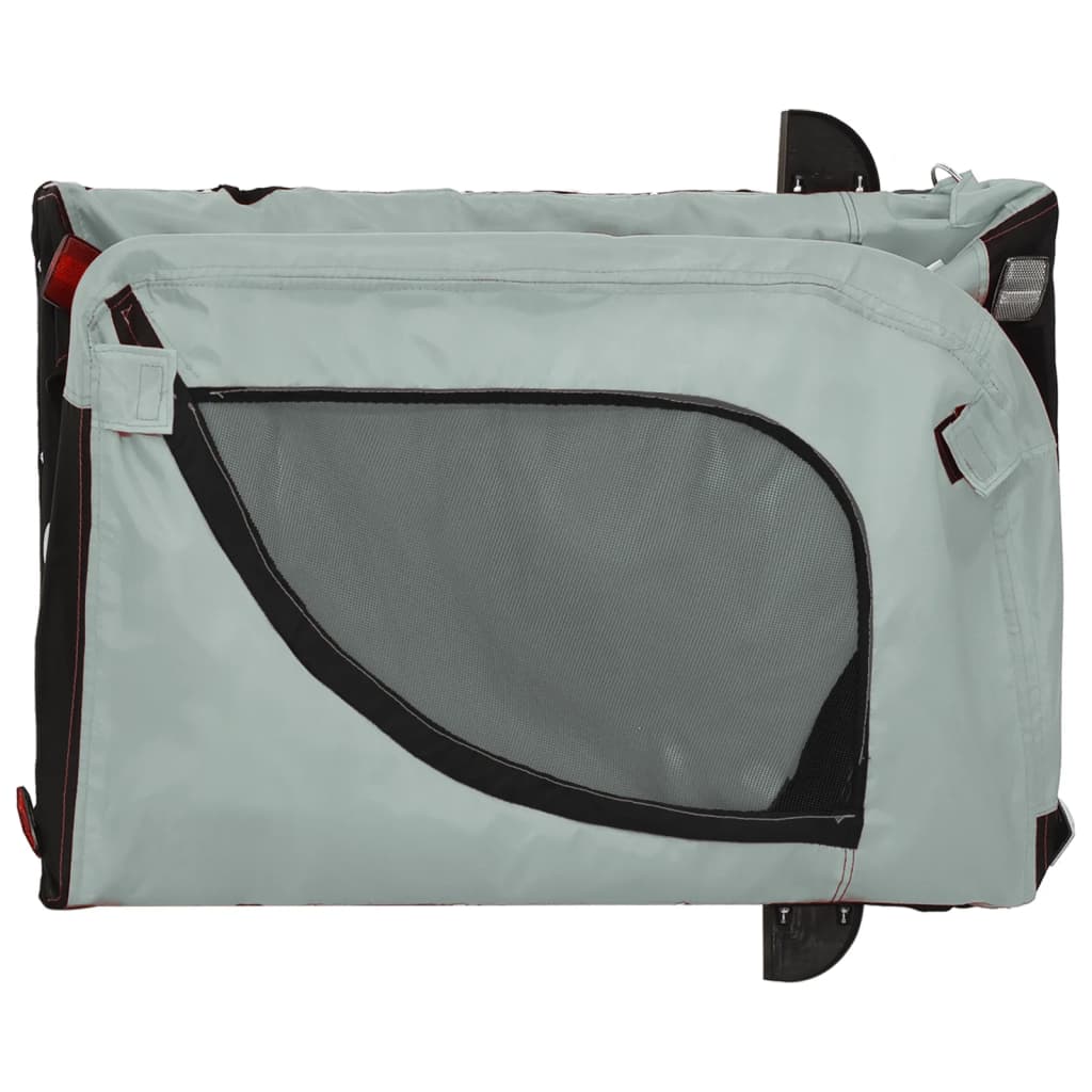 8720845771133_g_en_hd_6 vidaXL Pet Bike Trailer Grey and Black Oxford Fabric and Iron - Image 8