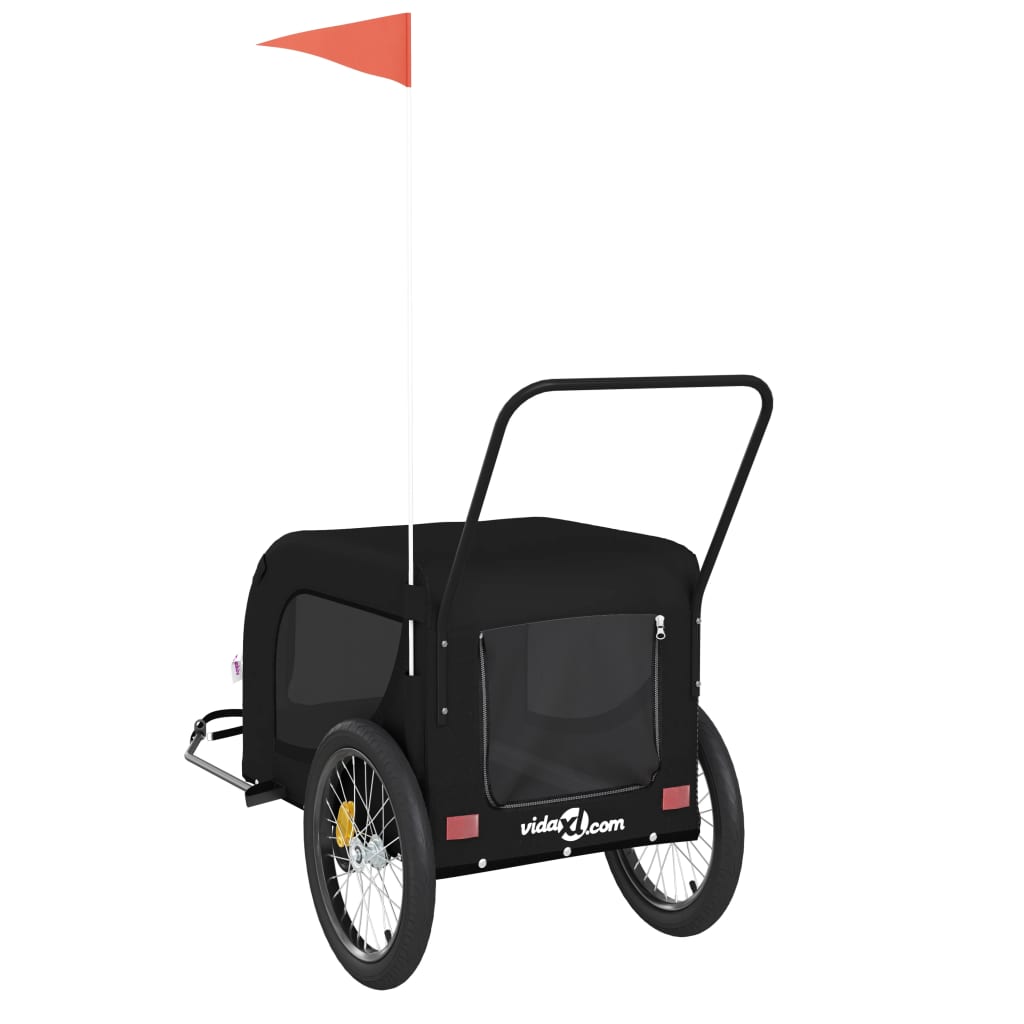8720845771164_g_en_hd_5 vidaXL Pet Bike Trailer Black Oxford Fabric and Iron - Image 7
