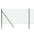 vidaXL Chain Link Fence Green 1x10 m - Image 4