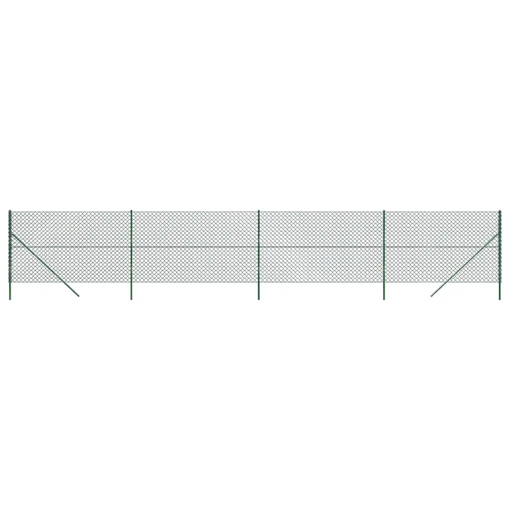 8720845771218_a_en_hd_1 vidaXL Chain Link Fence Green 1.4x10 m - Image 2