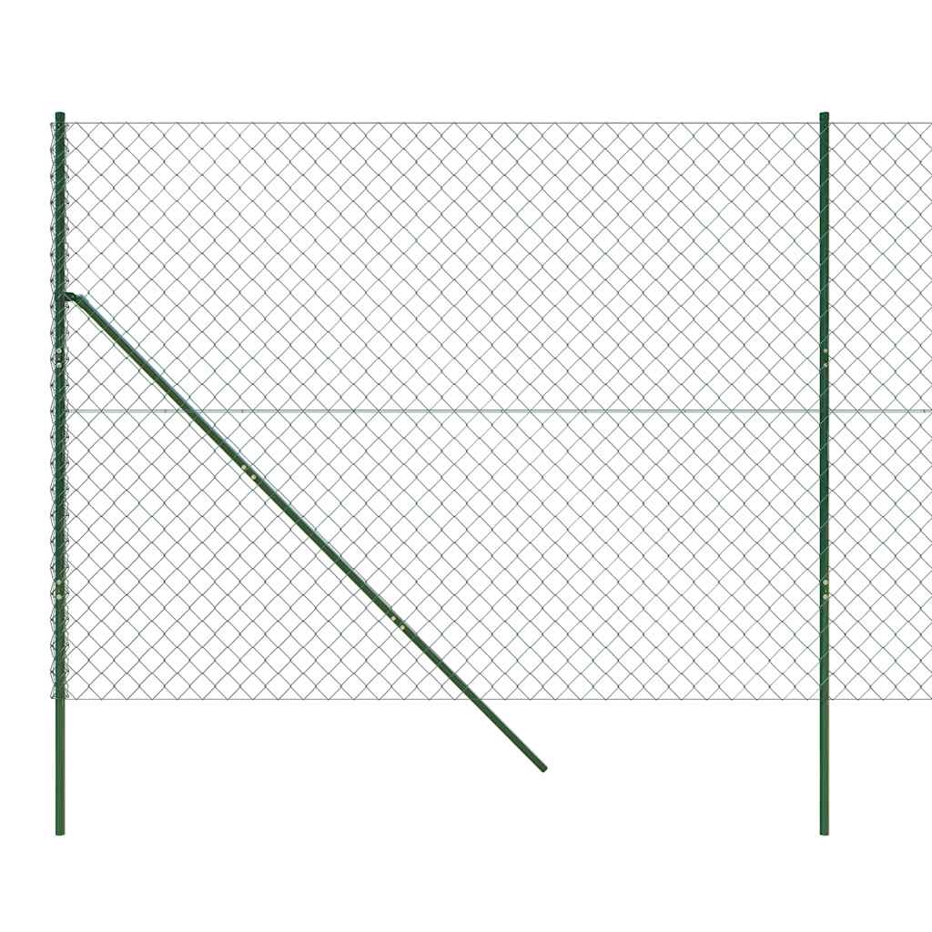 8720845771218_g_en_hd_3 vidaXL Chain Link Fence Green 1.4x10 m - Image 5