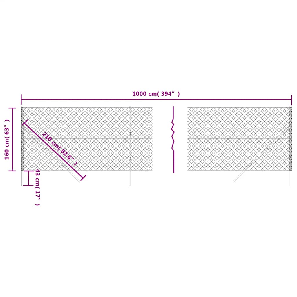 8720845771225_g_en_hd_4 vidaXL Chain Link Fence Green 1.6x10 m - Image 6