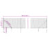 vidaXL Chain Link Fence with Spike Anchors Green 0.8x10 m - Image 5
