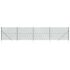 vidaXL Chain Link Fence with Spike Anchors Green 1.4x10 m - Image 2