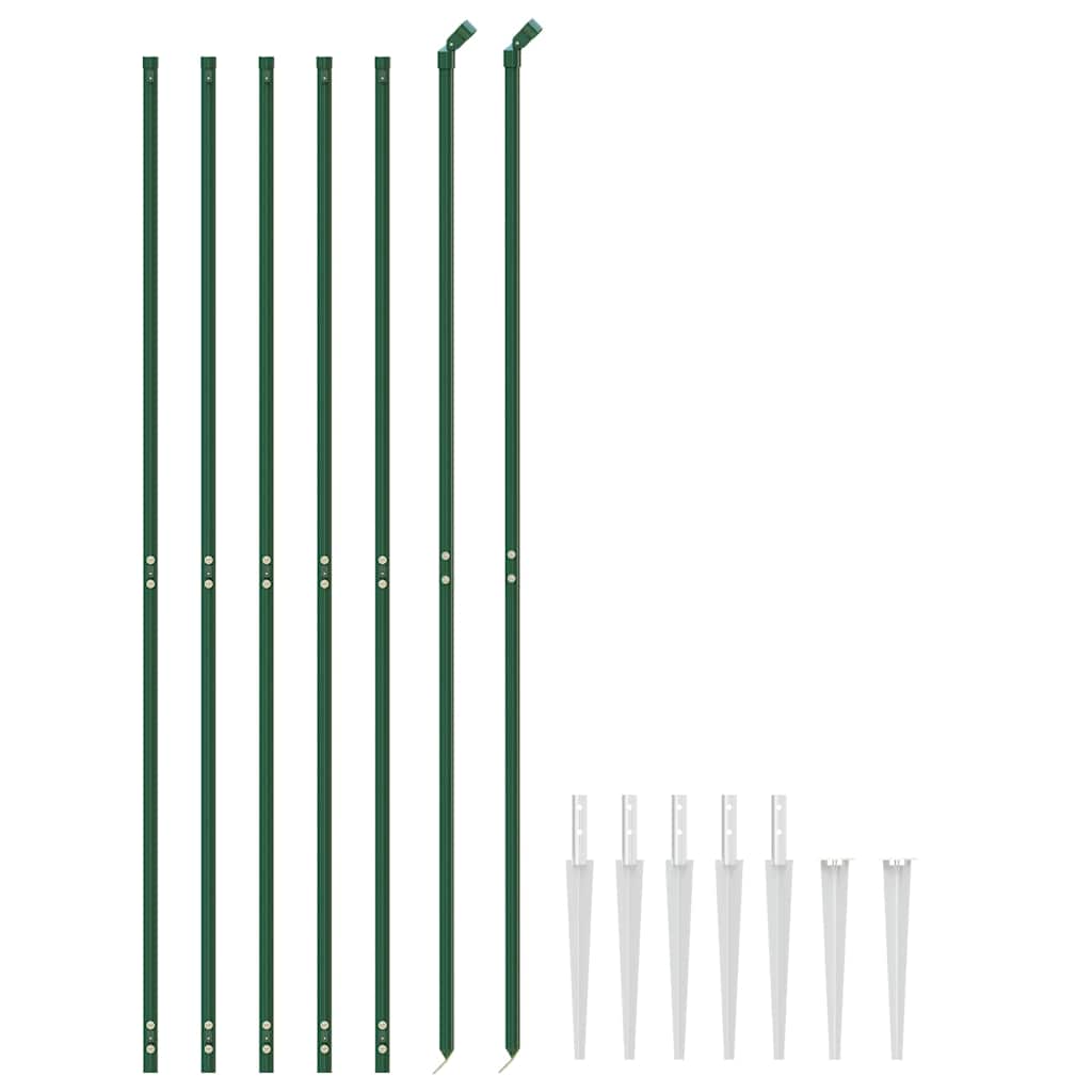 8720845771379_g_en_hd_1 vidaXL Chain Link Fence with Spike Anchors Green 1.4x10 m - Image 3