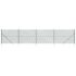 vidaXL Chain Link Fence with Spike Anchors Green 1.6x10 m - Image 2