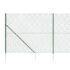 vidaXL Chain Link Fence with Spike Anchors Green 0.8x25 m - Image 4