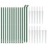 vidaXL Chain Link Fence with Spike Anchors Green 1x25 m - Image 3