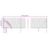 vidaXL Chain Link Fence with Spike Anchors Green 1x25 m - Image 5
