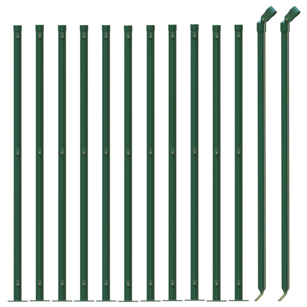 8720845771584_g_en_hd_1 vidaXL Chain Link Fence with Flange Green 0.8x25 m - Image 3